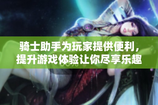 骑士助手为玩家提供便利，提升游戏体验让你尽享乐趣
