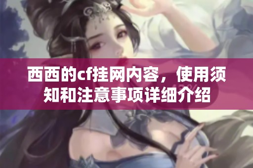 西西的cf挂网内容，使用须知和注意事项详细介绍