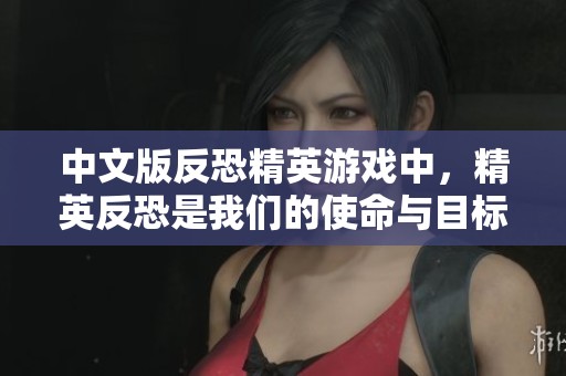 中文版反恐精英游戏中，精英反恐是我们的使命与目标
