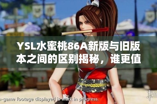 YSL水蜜桃86A新版与旧版本之间的区别揭秘，谁更值得推荐呢
