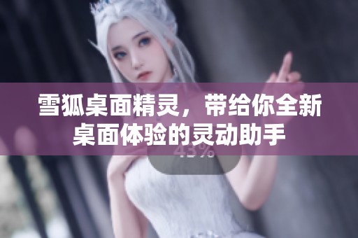 雪狐桌面精灵，带给你全新桌面体验的灵动助手
