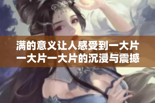 满的意义让人感受到一大片一大片一大片的沉浸与震撼