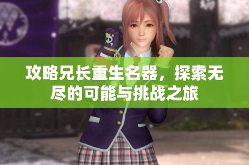 攻略兄长重生名器，探索无尽的可能与挑战之旅