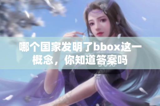 哪个国家发明了bbox这一概念，你知道答案吗
