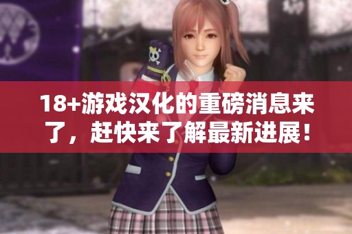 18+游戏汉化的重磅消息来了，赶快来了解最新进展！
