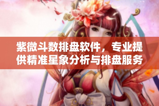 紫微斗数排盘软件，专业提供精准星象分析与排盘服务