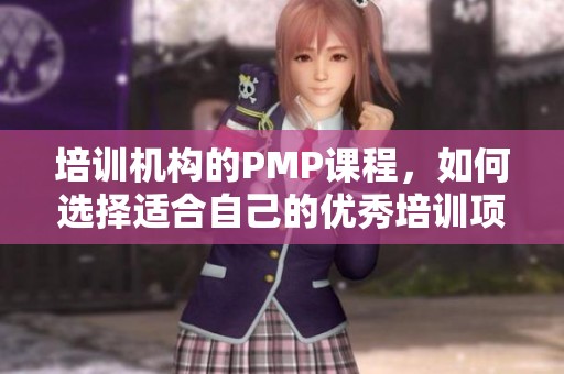 培训机构的PMP课程，如何选择适合自己的优秀培训项目
