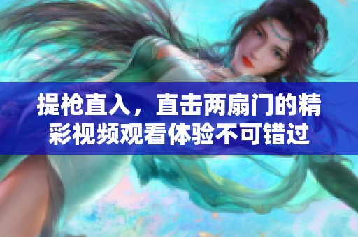 提枪直入，直击两扇门的精彩视频观看体验不可错过