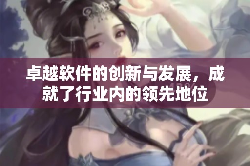 卓越软件的创新与发展，成就了行业内的领先地位