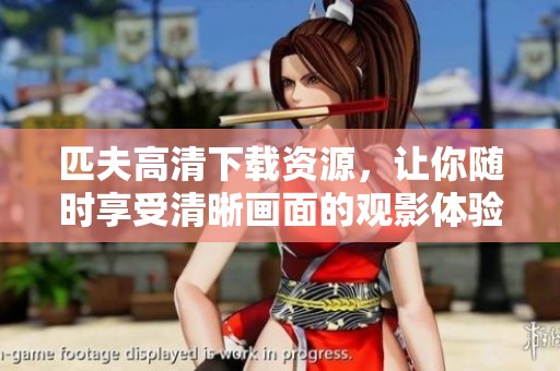 匹夫高清下载资源，让你随时享受清晰画面的观影体验