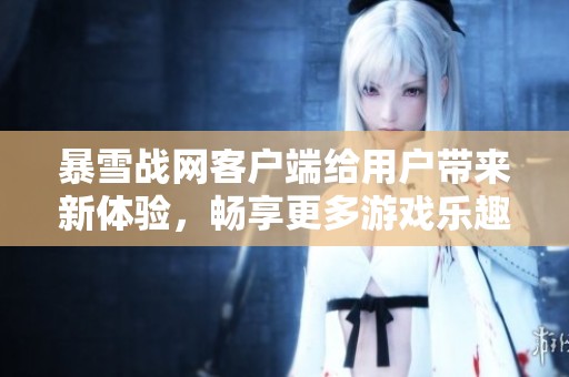 暴雪战网客户端给用户带来新体验，畅享更多游戏乐趣与服务