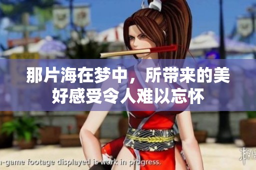 那片海在梦中，所带来的美好感受令人难以忘怀