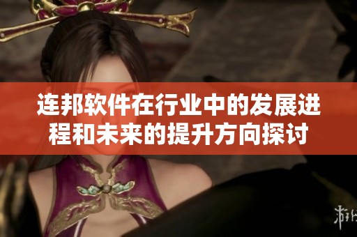 连邦软件在行业中的发展进程和未来的提升方向探讨