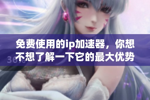 免费使用的ip加速器，你想不想了解一下它的最大优势？