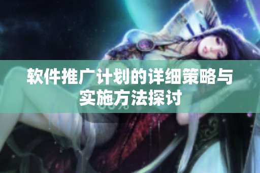 软件推广计划的详细策略与实施方法探讨
