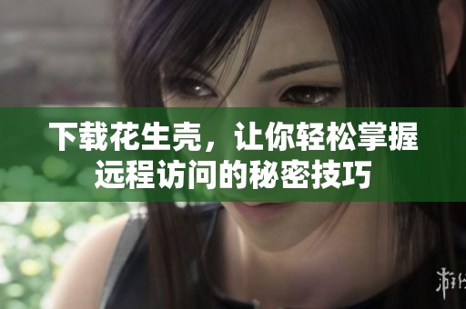 下载花生壳，让你轻松掌握远程访问的秘密技巧