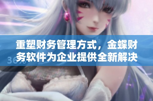 重塑财务管理方式，金蝶财务软件为企业提供全新解决方案
