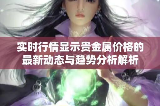 实时行情显示贵金属价格的最新动态与趋势分析解析