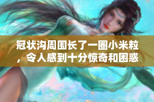 冠状沟周围长了一圈小米粒，令人感到十分惊奇和困惑。