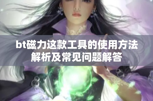 bt磁力这款工具的使用方法解析及常见问题解答
