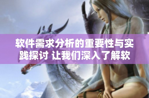 软件需求分析的重要性与实践探讨 让我们深入了解软件需求分析