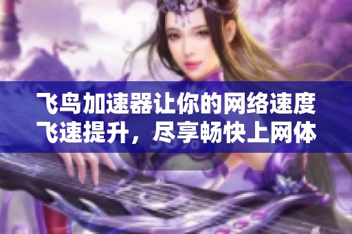 飞鸟加速器让你的网络速度飞速提升，尽享畅快上网体验