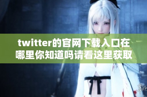 twitter的官网下载入口在哪里你知道吗请看这里获取相关信息