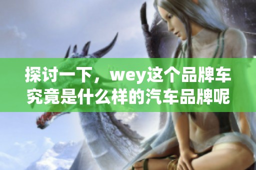 探讨一下，wey这个品牌车究竟是什么样的汽车品牌呢