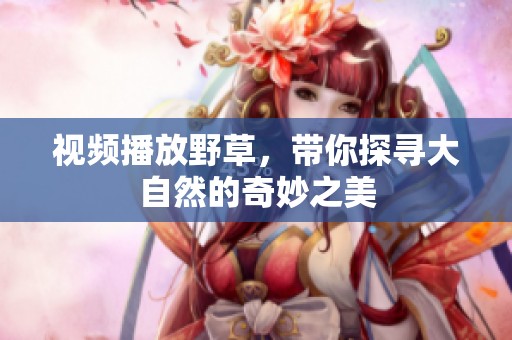 视频播放野草，带你探寻大自然的奇妙之美