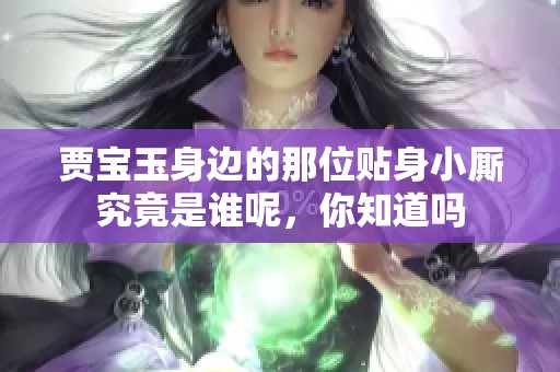贾宝玉身边的那位贴身小厮究竟是谁呢，你知道吗