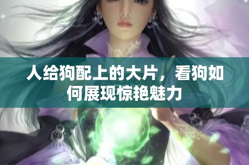 人给狗配上的大片，看狗如何展现惊艳魅力
