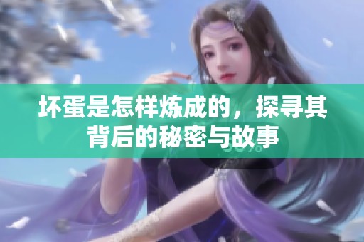坏蛋是怎样炼成的，探寻其背后的秘密与故事
