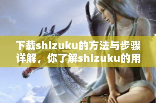 下载shizuku的方法与步骤详解，你了解shizuku的用法吗