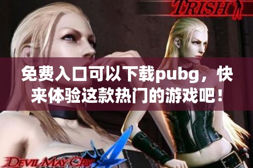 免费入口可以下载pubg，快来体验这款热门的游戏吧！