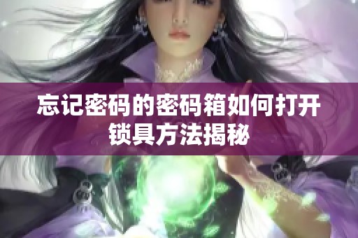 忘记密码的密码箱如何打开锁具方法揭秘