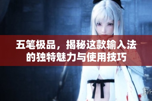 五笔极品，揭秘这款输入法的独特魅力与使用技巧