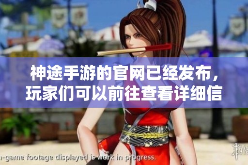 神途手游的官网已经发布，玩家们可以前往查看详细信息。