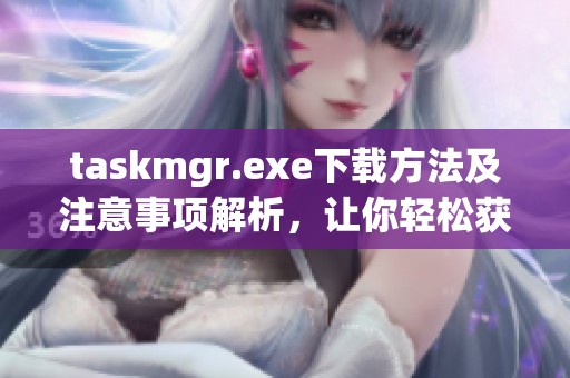 taskmgr.exe下载方法及注意事项解析，让你轻松获取所需文件