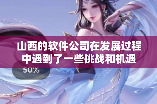 山西的软件公司在发展过程中遇到了一些挑战和机遇