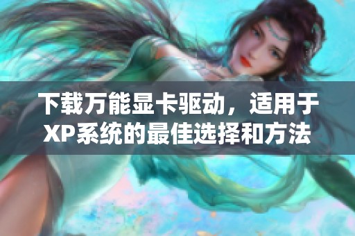 下载万能显卡驱动，适用于XP系统的最佳选择和方法介绍
