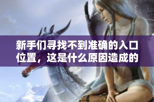 新手们寻找不到准确的入口位置，这是什么原因造成的呢