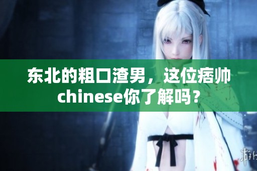 东北的粗口渣男，这位痞帅chinese你了解吗？
