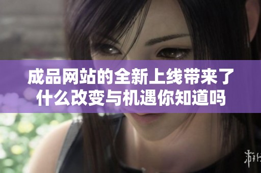 成品网站的全新上线带来了什么改变与机遇你知道吗