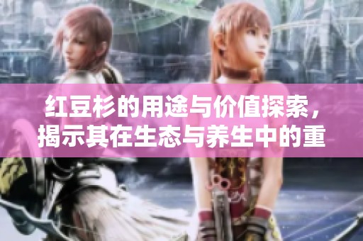 红豆杉的用途与价值探索，揭示其在生态与养生中的重要性
