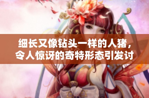 细长又像钻头一样的人猪，令人惊讶的奇特形态引发讨论