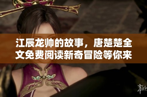 江辰龙帅的故事，唐楚楚全文免费阅读新奇冒险等你来探索