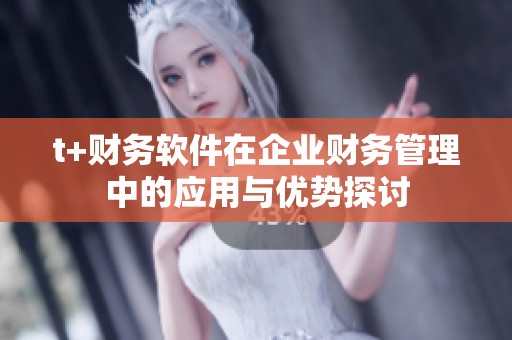 t+财务软件在企业财务管理中的应用与优势探讨