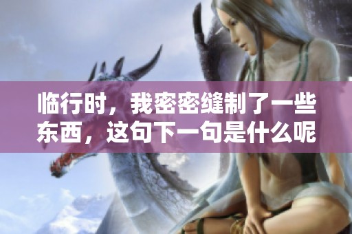 临行时，我密密缝制了一些东西，这句下一句是什么呢？