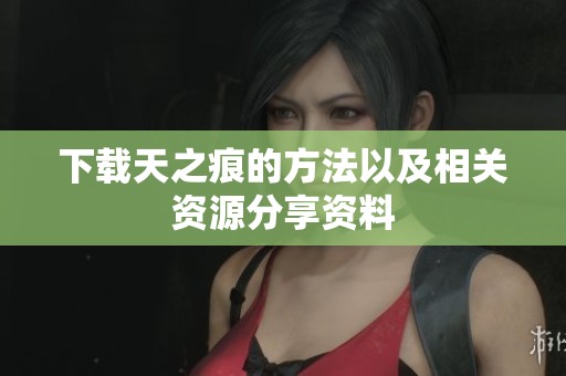 下载天之痕的方法以及相关资源分享资料
