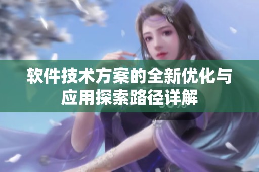 软件技术方案的全新优化与应用探索路径详解